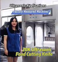 Visor de máquina de cortar alimentos 20 khz