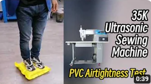 Máquina de costura ultrassônica de 35 kHz Teste de estanqueidade ao ar em PVC