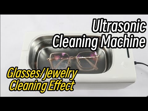 Máquina de limpeza ultrassônica mostra o efeito da limpeza de vidros