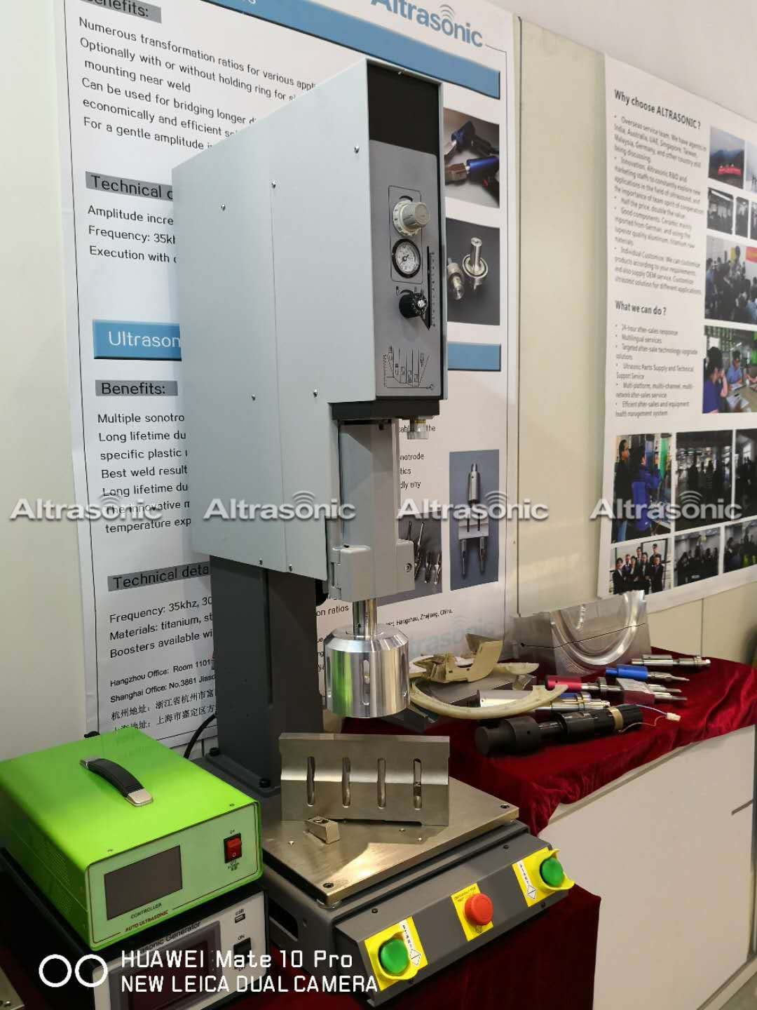 Depuração e instalação de máquina de solda ultrassônica